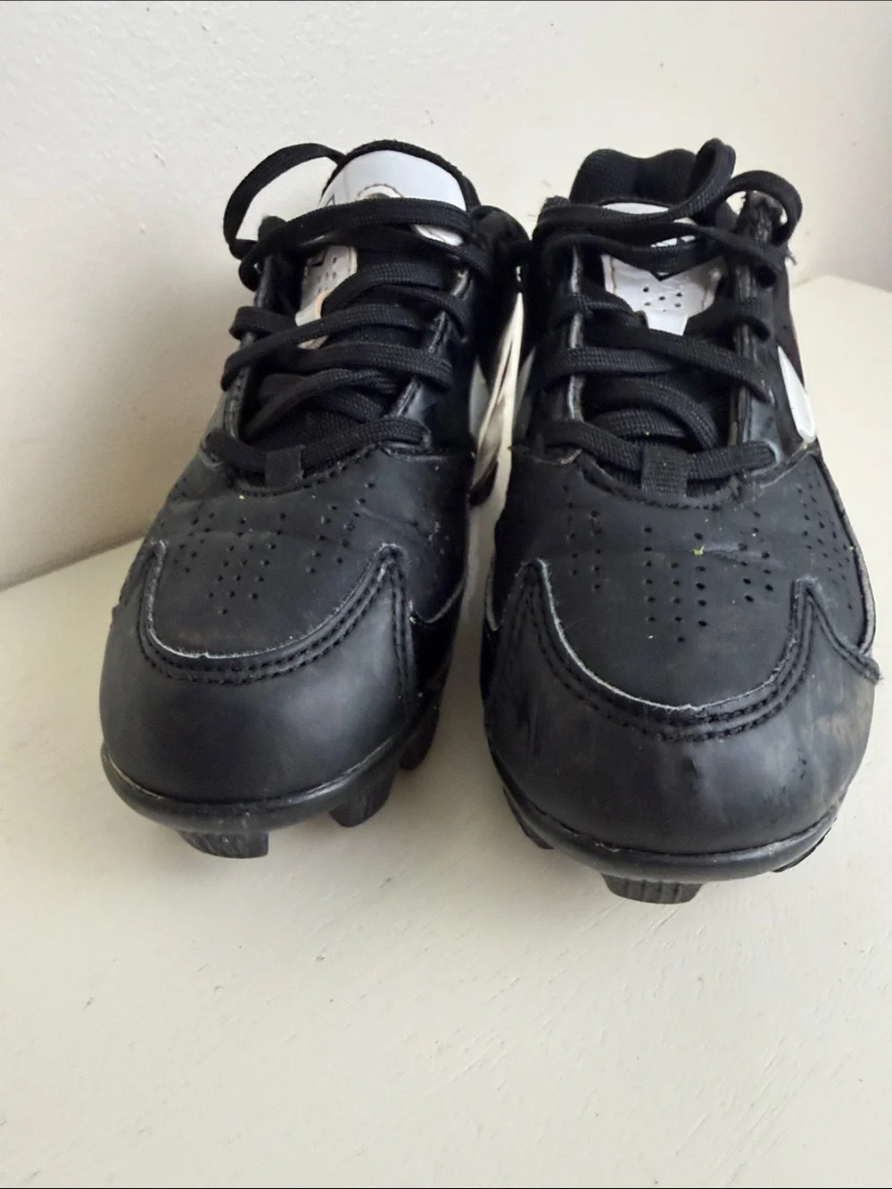 (2289) Under Armor Glyde RM Black Athletic Softball Cleats, Size: 11K